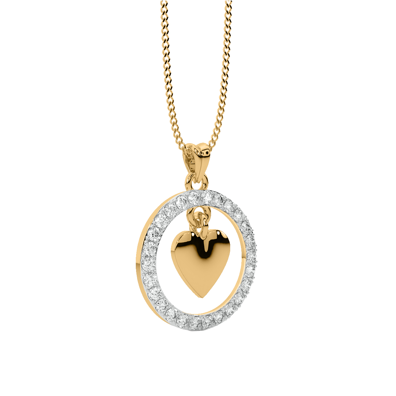 Skye Round Diamond Office Wear Pendant